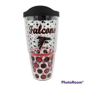 Atlanta Falcons Tervis Tumbler with Lid Large 24 oz Polka Dot Insulated NFL